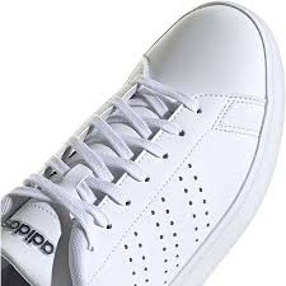 NEW Adidas Advantage Women's Size 8 Sneakers White/Navy Blue IH3452 - Picture 2 of 9